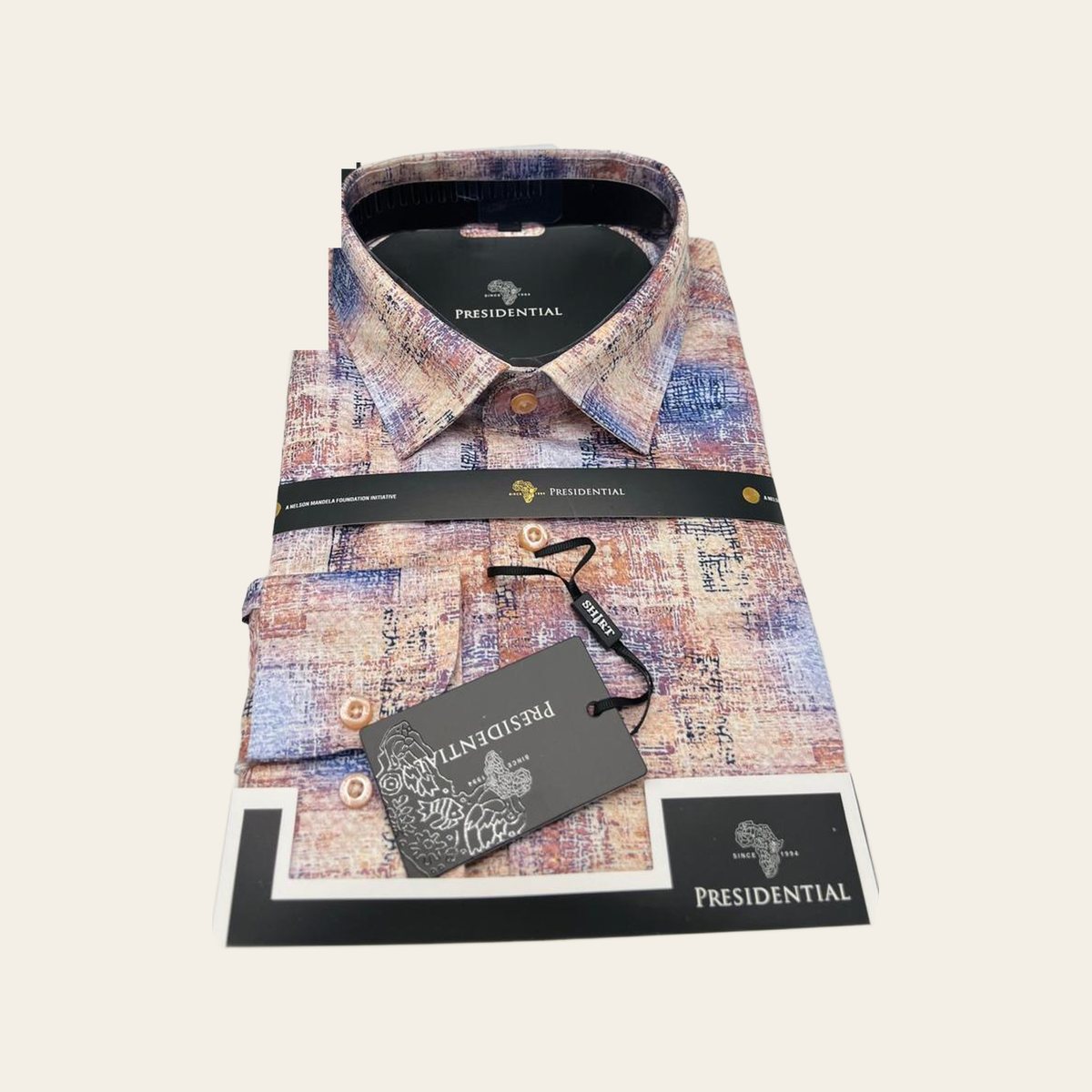 Printed shirt, rose texture